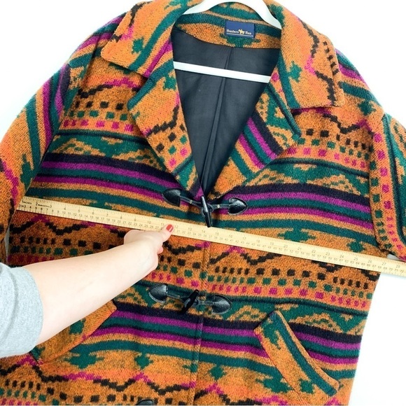 Vintage Hunters Run Southwestern Print Longline Coat Sz XXL - Picture 11 of 12